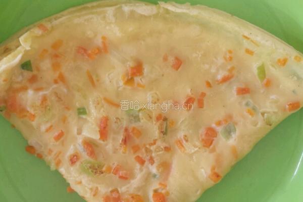 胡萝卜西胡煎饼的做法图解3