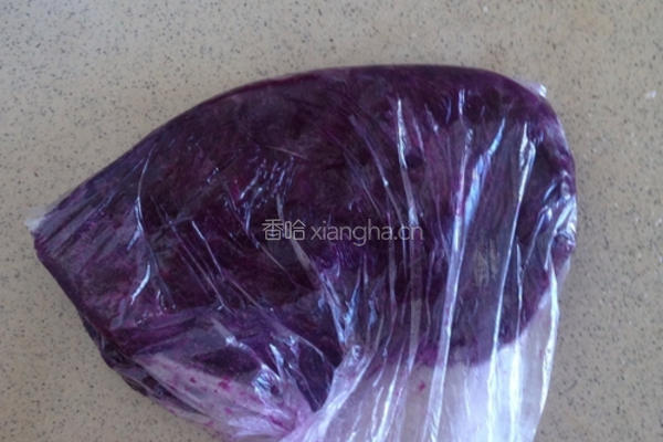 紫薯爱心饼的做法图解3