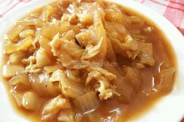 白菜炖宽粉儿的做法图解9