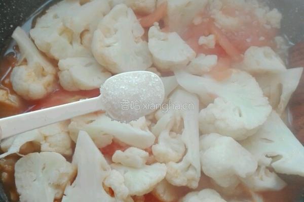 西红柿炒花菜的做法图解10