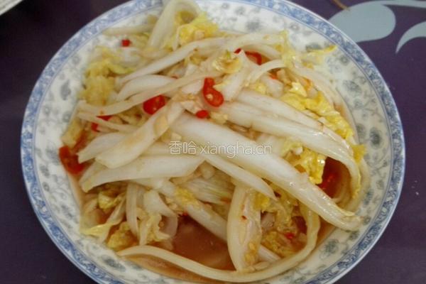 酸辣娃娃菜的做法图解4