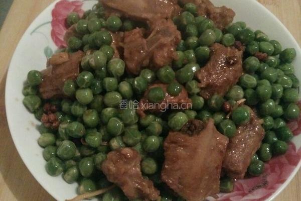 豌豆烧排骨的做法图解8