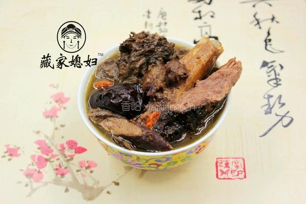 红景天藏雪莲炖棒子骨的做法图解4