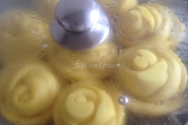 南瓜玫瑰花馒头的做法图解9