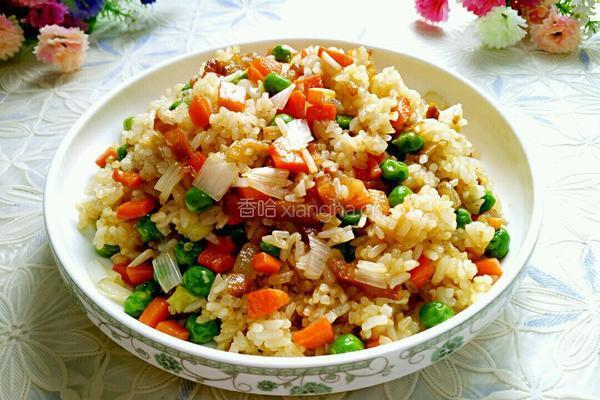 腊味炒饭的做法图解12