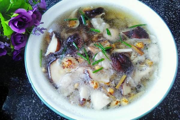 菌菇肉片汤的做法图解17