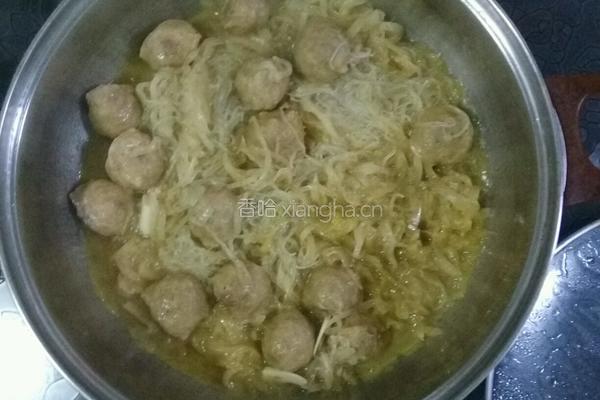 酸菜粉牛肉丸的做法图解6