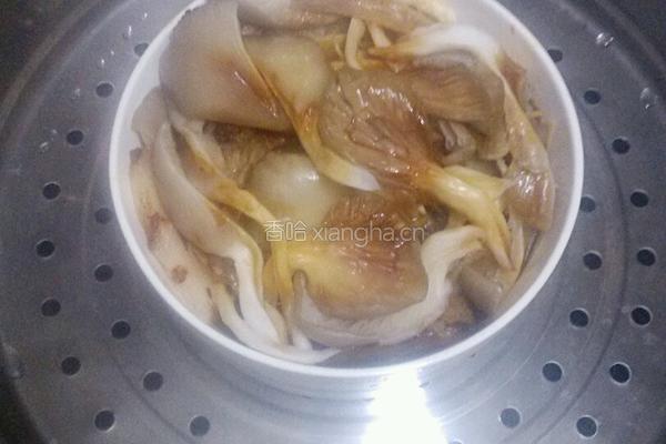 平菇扣肉的做法图解15