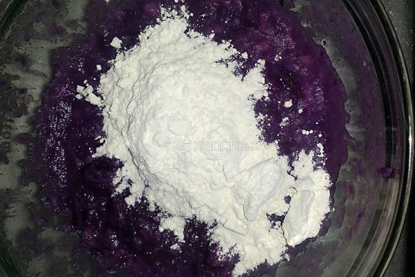 长山药紫薯发糕的做法图解3