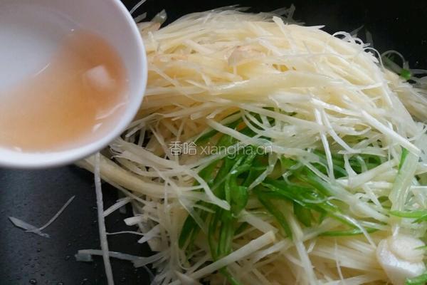 青椒土豆炒肉丝的做法图解8