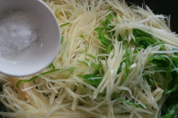 青椒土豆炒肉丝的做法图解9