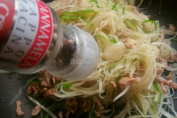 青椒土豆炒肉丝的做法图解11