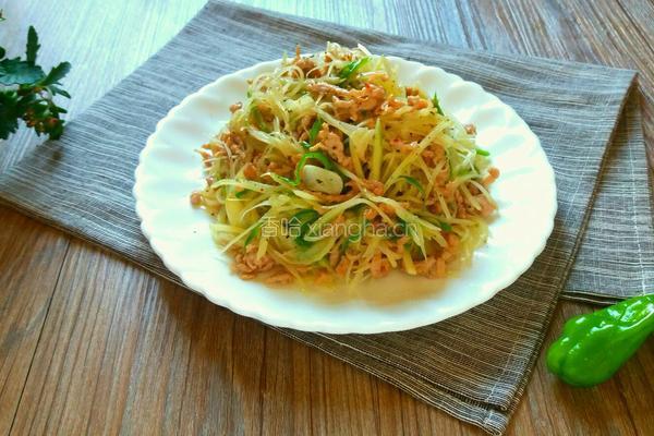 青椒土豆炒肉丝的做法图解12