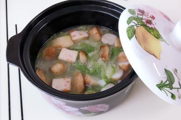 砂锅生菜肉丸煲的做法图解11
