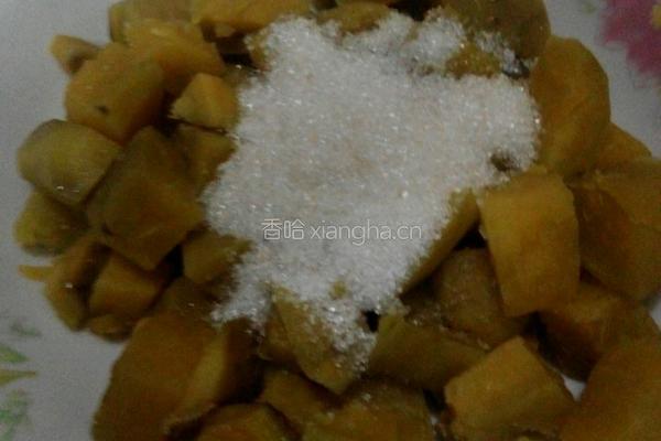炸番薯丸子的做法图解3