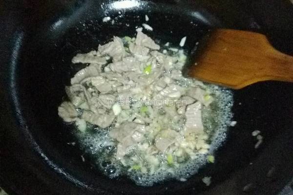 西芹炒牛肉的做法图解4