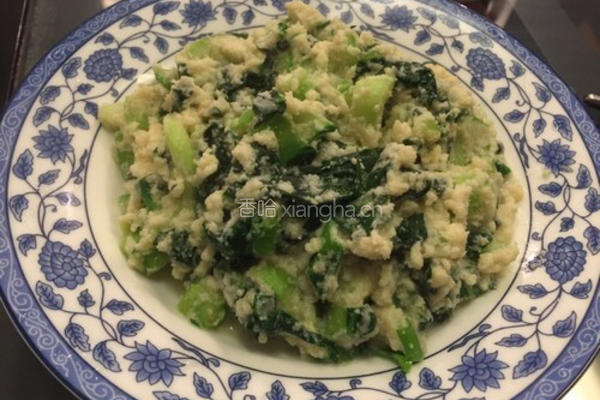 豆渣炒白菜的做法图解3