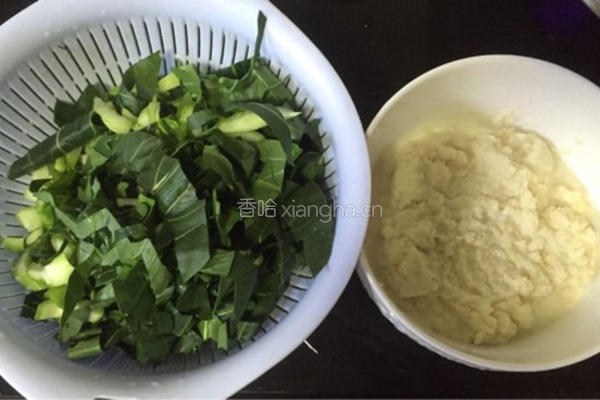 豆渣炒白菜的做法图解1
