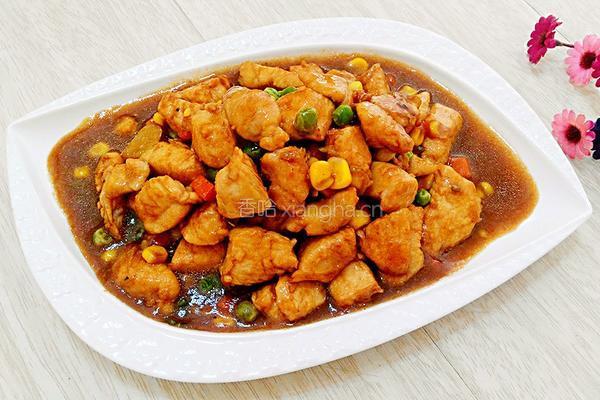 酱爆什锦鸡丁