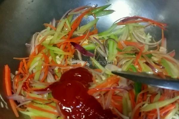煎牛扒+茄汁意粉的做法图解4