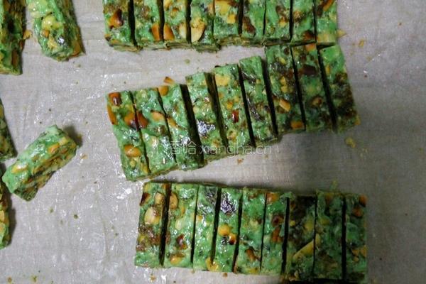 抹茶牛轧糖的做法图解5