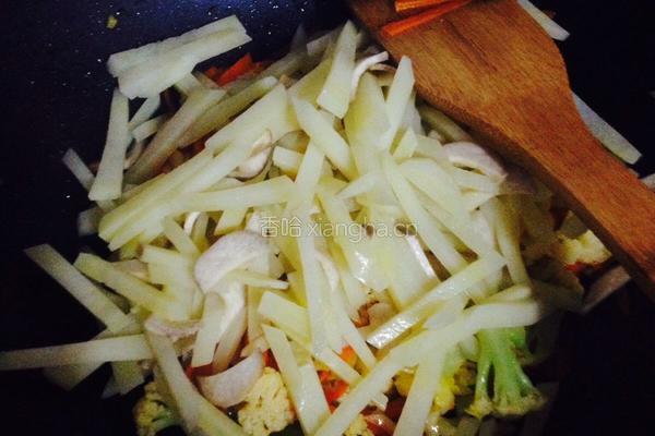 蔬菜炒粉干的做法图解6