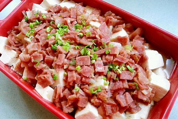 培根蒸豆腐的做法图解8
