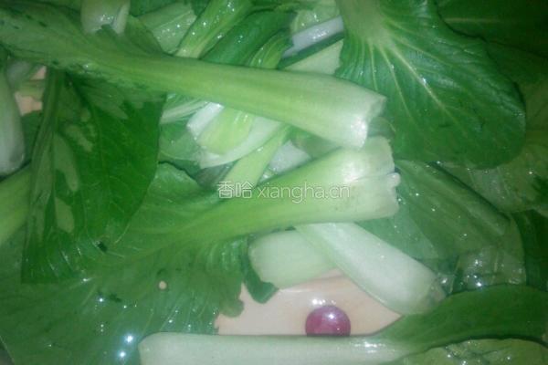 青菜炖豆腐的做法图解1