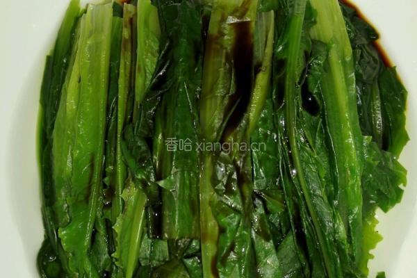 蒜蓉油麦菜的做法图解2
