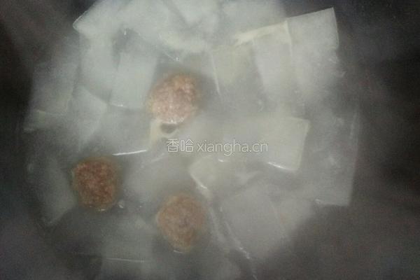 冬瓜肉丸汤的做法图解3