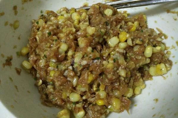 猪肉玉米馄饨的做法图解6