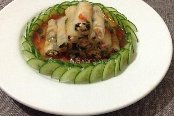萝卜鸡肉卷的做法图解8