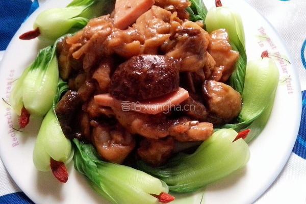 香菇滑蒸鸡的做法图解7
