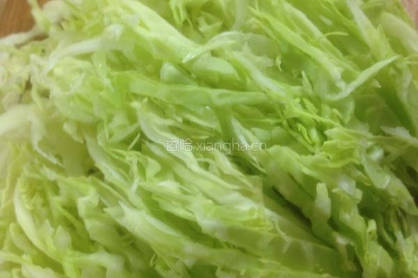 荞头包菜饭的做法图解5