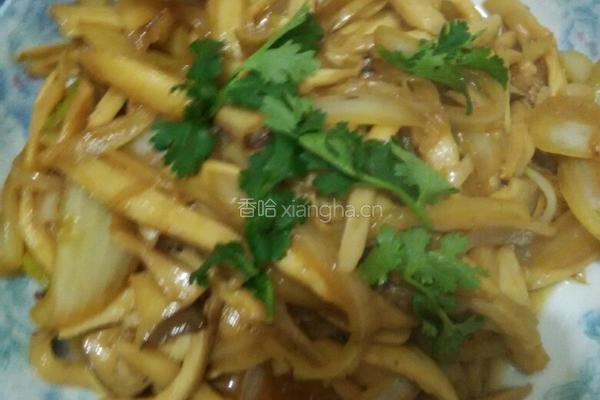肉丝炒杏鲍菇的做法图解9