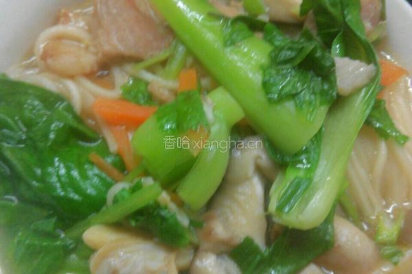 青菜面的做法图解7