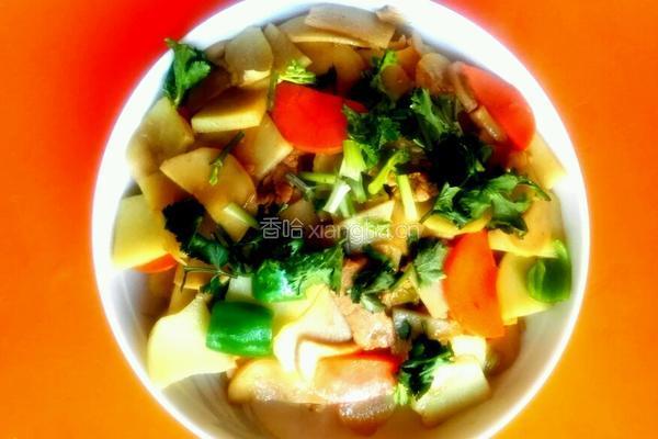 杏鲍菇土豆片的做法图解7