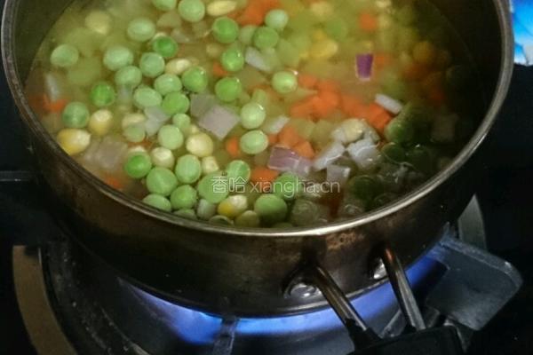 彩虹炒饭的做法图解6