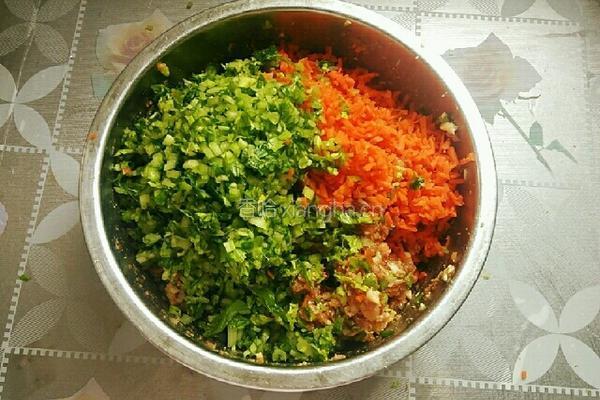 煎饺(胡萝卜芹菜猪肉馅)的做法图解9