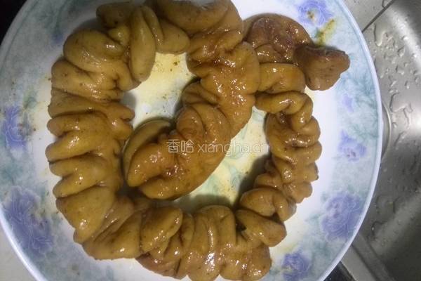 芹菜蒜苗炒大肠的做法图解3