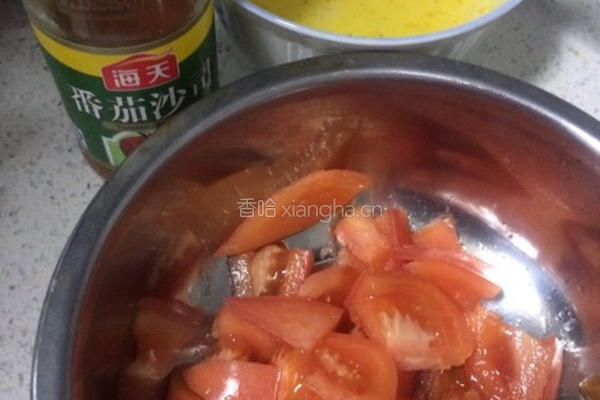 鸡蛋柿子手擀面。的做法图解7