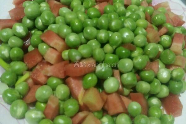 肉丁炒豌豆的做法图解4
