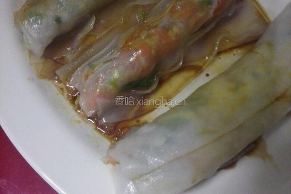 自制三色粉卷的做法图解6