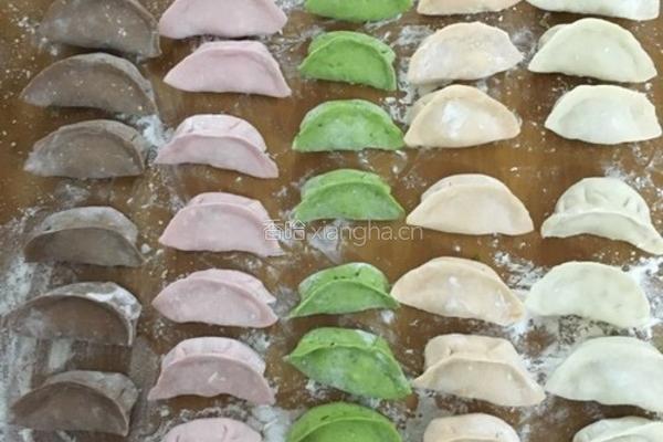 彩色饺子的做法图解12