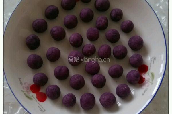 紫薯球的做法图解3