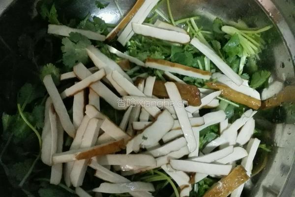 凉拌香菜香干丝的做法图解5