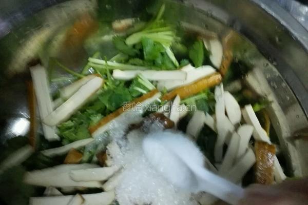 凉拌香菜香干丝的做法图解7