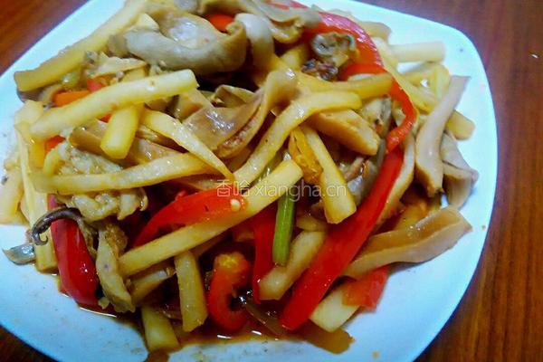 酸炒猪肚的做法图解5