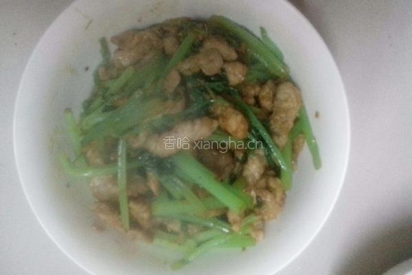 芹菜炒肉丝的做法图解9