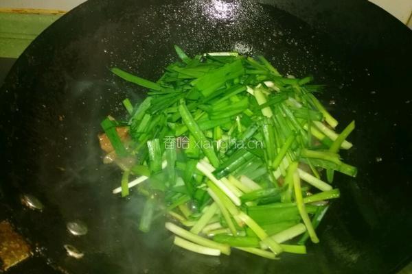 韭菜炒猪肝的做法图解8